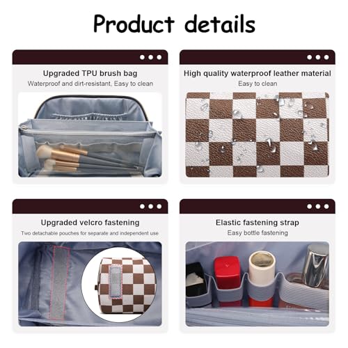 Travel Makeup Bag Organizer Cosmetic Bag (3 Count)