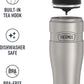 THERMOS Stainless King Travel Tumbler, 16 Ounce, Vacuum-Insulated | Matte Steel | Pack of 4