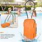 Portable Safe Lock Box with Combination Lock Mini Beach Travel Safe Waterproof Small Lockable Box with Removable Wire Rope Combination Safe Box for Dorm