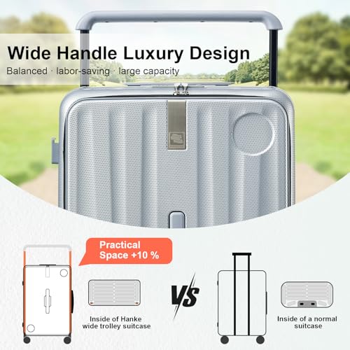 Multifunctional 26 Inch Hard Shell Suitcases with Wheels Travel Approved Luggage Large Rolling Suitcase Checked Luggage for Women Men