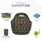 LunchTote Zippered Bag Insulated Neoprene Caddy (Work of Art / Large 4.5 Quart Lunch Tote)
