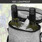 Insulated 2 Bottle Wine Bag Tote Leakproof Carrier Cooler Gift