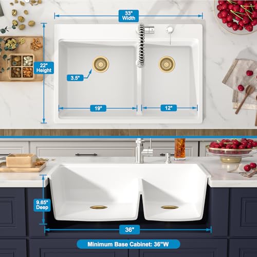 33 Inch Granite Composite Kitchen Sinks