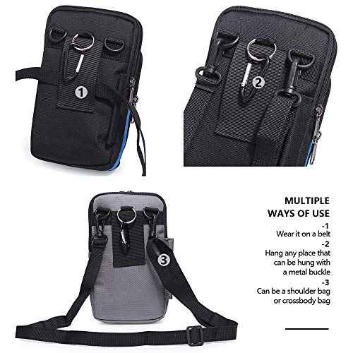 Senient Wolf Waterproof Nylon Multifunctional Phone Crossbody Bag