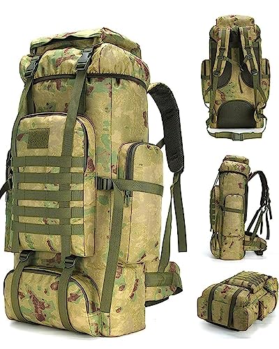 70L Camping Hiking Military Tactical Backpack Outdoor Water