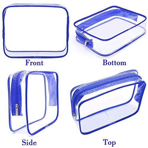 6 Packs Clear Makeup Bags