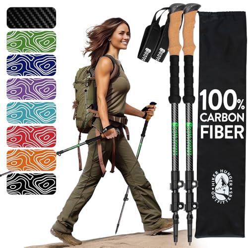 100% Carbon Fiber Trekking Poles by USA Brand