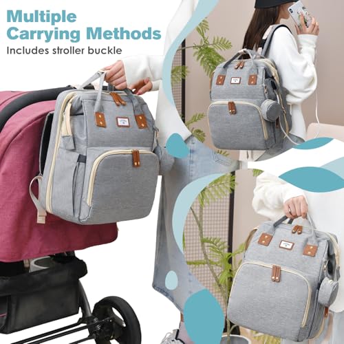 Diaper Bag Backpack with Changing Station
