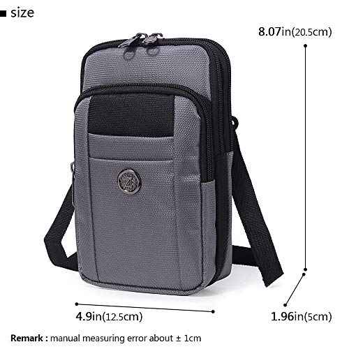Senient Wolf Waterproof Nylon Multifunctional Phone Crossbody Bag