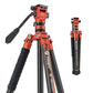 62" Video Camera Tripod with Fluid Head for Smooth Panning