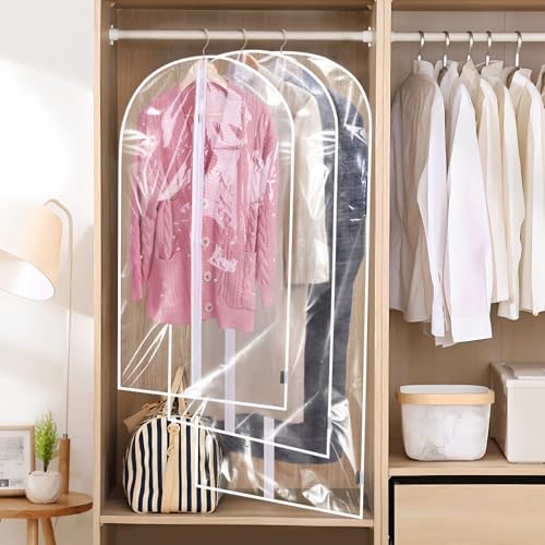 2PK Clear Garment Bags for Hanging Clothes (2 Count)