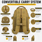 Fishing Tackle Backpack with Rod Holder & Removable Storage Pouch