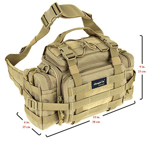 Tactical Range Bag Outdoor Sling Backpack Hiking Fanny Waist Pack