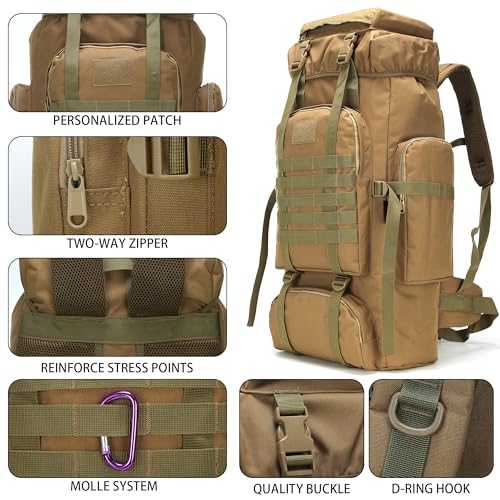 Hiking Backpack for Men 70L