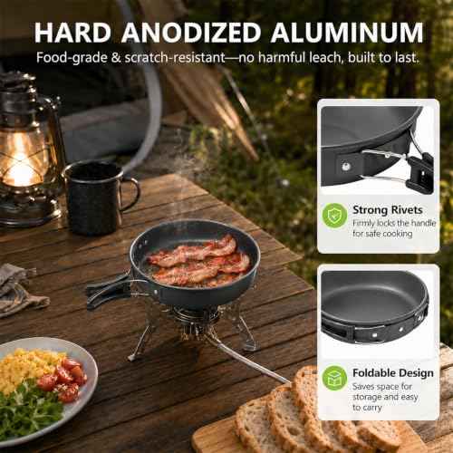 8pcs Camping Cooking Set for 1