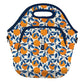 LunchTote Zippered Bag Insulated Neoprene Caddy (Peel the Love / X-Large 6.5 Quart Lunch Tote)