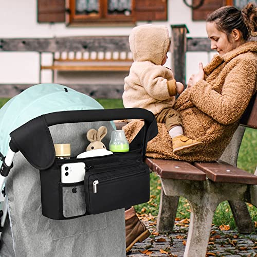 Universal Stroller Organizer with Insulated Cup Holder