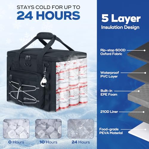 40Can Collapsible Soft Cooler Bag