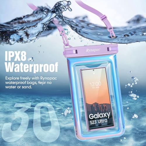 Up to 10''] Waterproof Phone Pouch Floating