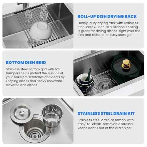 18 x 18 Inch Drop in Workstation Sink