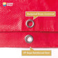 Red Tarp 8x8 Feet Tarps High Visibility Outdoor Poly Cover Lightweight 6mil (64 Sq Ft)