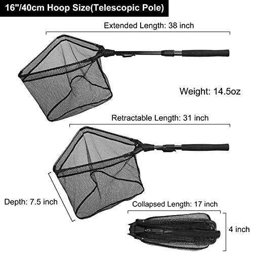 Fishing Net Fish Floating Landing Net with Handle