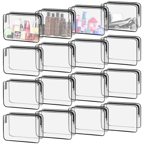 16 Pack Waterproof Cosmetic Bag TSA Approved Toiletry Bag (16 Count)