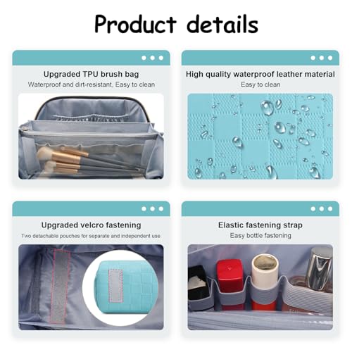 Travel Makeup Bag Organizer (3 Count)