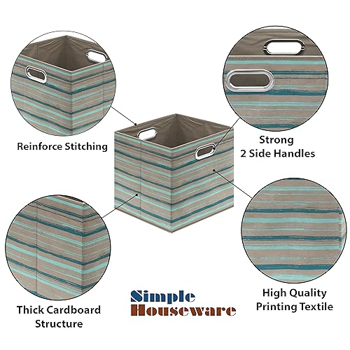 13 Inch Foldable Cube Storage Bins with Handles (3 Count)