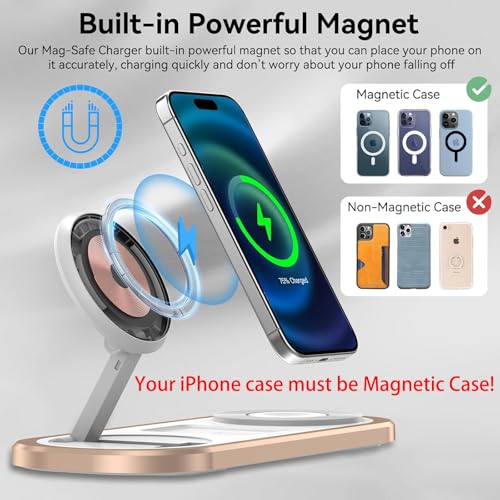 3 in 1 Fast Wireless Charger Stand for iPhone