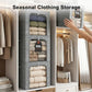 Blanket Storage Bins with Metal Frame for Closet (4 Count)