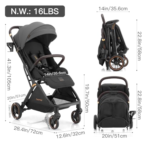 Gravity Folding Baby Stroller