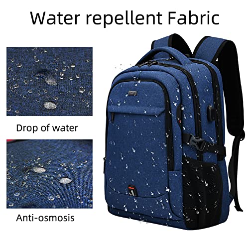17 Inch Laptop Backpack for Travel Water Resistant College Backpack for Men Women Laptop Bag with USB Charging Port