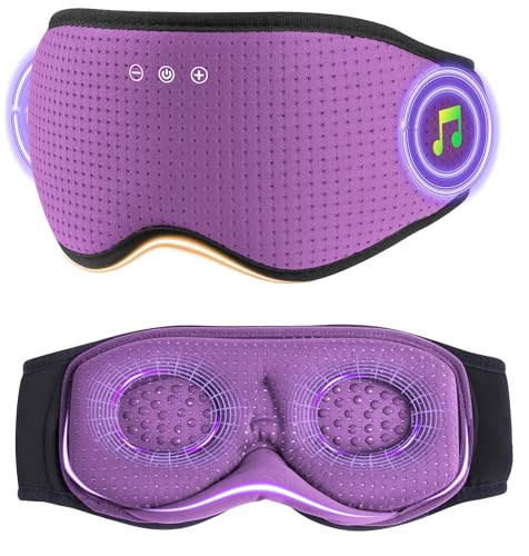 Bluetooth Sleep Headphones with 3D Eye Mask for Zero Pressure