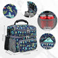 Double Layer Cooler Insulated Lunch Bag Adult Lunch Box Large Tote Bag for Men (Cactus)