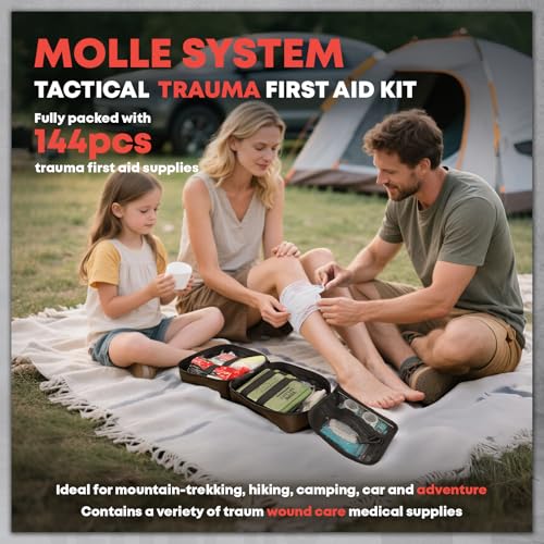 144 Pcs Advanced Trauma First Aid Kit