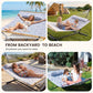 Double Hammock with Stand 500lbs Heavy Duty Outdoor Two Person White