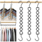 Space Saving Hangers for Clothes 3 Pack Sturdy Metal Hangers Heavy Duty (3 Count)