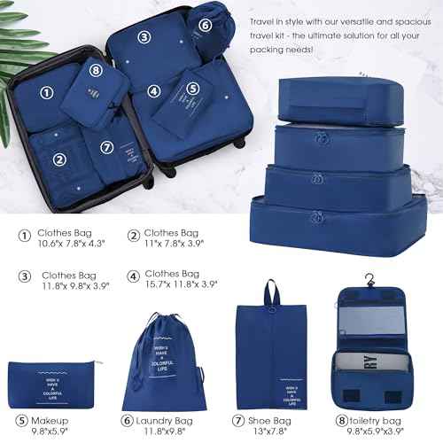 Luggage set 13 Piece 16 20 24 28 IN Hardside Suitcase with Bags
