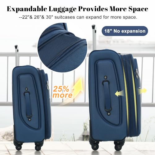 4 Piece Expandable Luggage Set (4 Count)