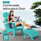 Outdoor Adirondack Chair Set of 6 with Cup Holders (6 Count)