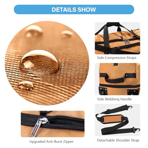 Wheeled Collapsible Duffel Bag 110L