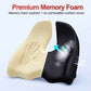 Memory Foam Seat Cushion Relieves Sciatica & Tailbone Pain