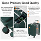 2 Piece Luggage Sets with Cup Phone Holder and Charger Hard Shell Suitcases with Spinner Wheels