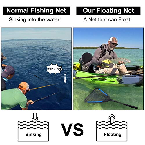 Fishing Net Fish Floating Landing Net with Handle