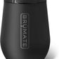 BrüMate Uncork'd 14oz 100% Leakproof Insulated Wine Tumbler | Locking Lid | Insulated Stainless Steel Wine Glass | Perfect For Travel & Outdoors | BPA-Free (Matte Black)
