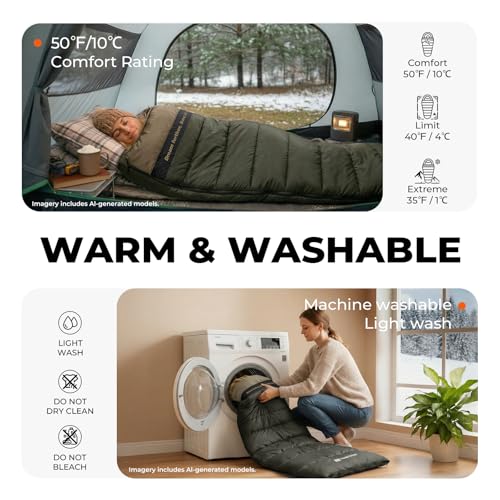 Cotton Flannel XXL Sleeping Bags for Adults Big and Tall
