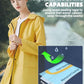 Waterproof Rain Poncho for Women Packable Hooded Raincoat with Pocket