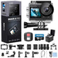 Brave 4 Pro Action Camera 4K with 64GB MicroSD U3 Card Bundle