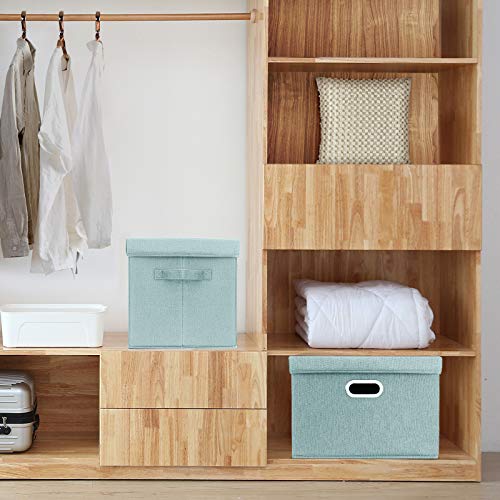 Large Storage Bins with Lids (5 Count)